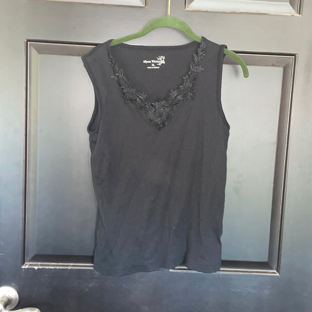 XL Black Lace Tank